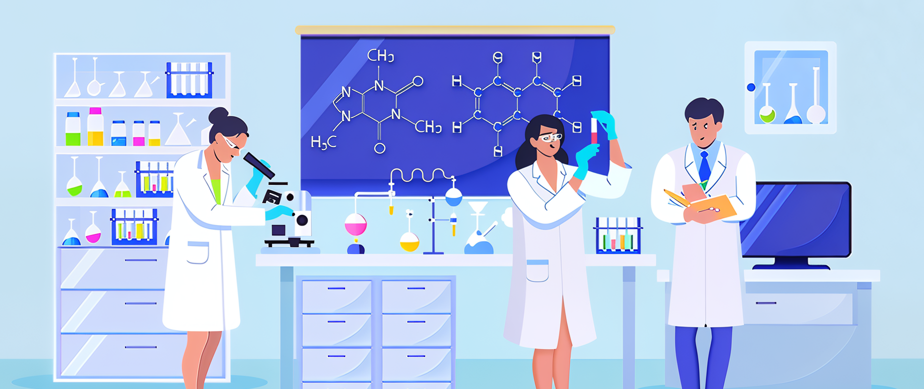 Scientists Conducting Research